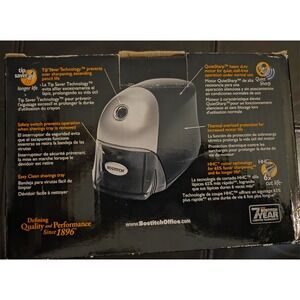 Bostitch QuietSharp Executive Electric Pencil Sharpener, Black New In Box